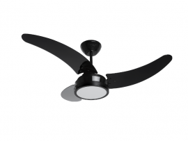 VENTILADOR TRON BUZIOS MAX LED PT 3 PAS PRETA