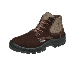 BOTINA COURO NUBUCK MARROM PU C/BIQ 40 50B26CBBPCX